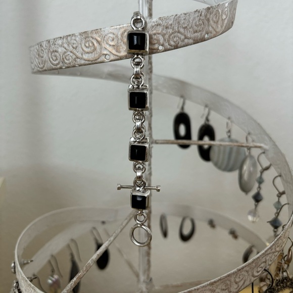 SILPADA Retired Silver Onyx 7” Bracelet - B0568 - Picture 11 of 11